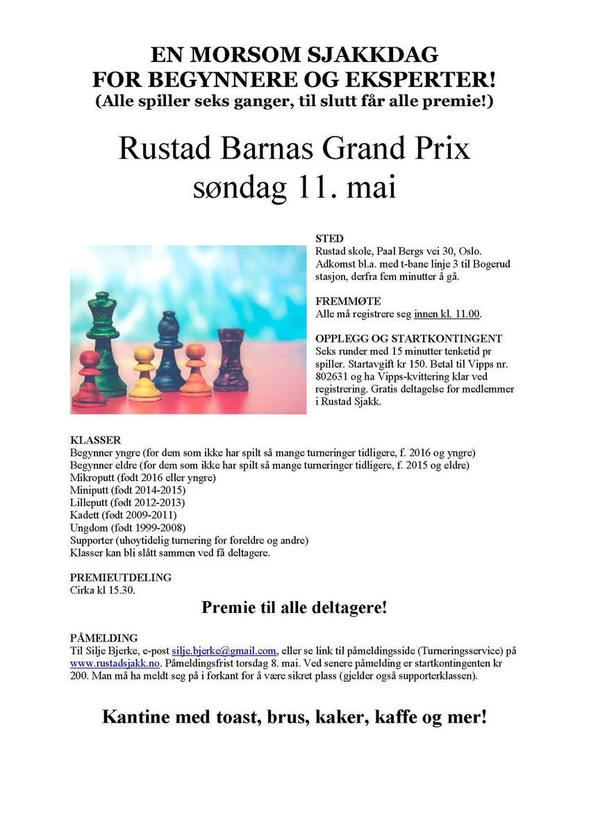 Stor turnering for barn på Rustad ♟️♟️