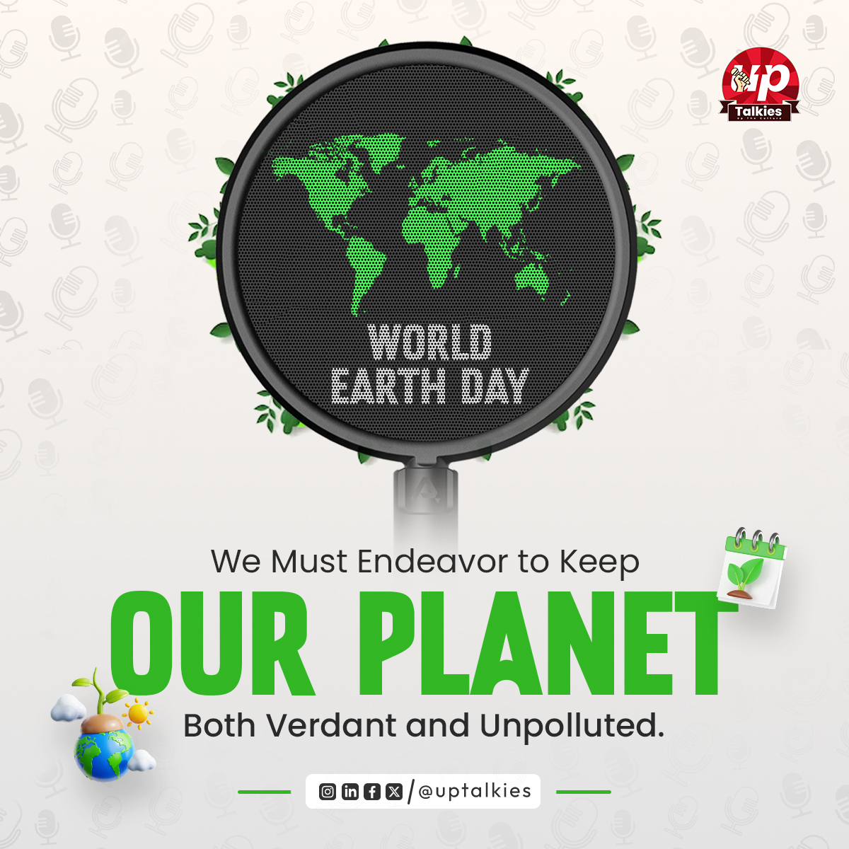 We rise by lifting the Earth 🌱" Our collective sustainability efforts drive progress. Let's champion responsible practices &amp; build a greener future! #GreenPlanet #ActNow #EarthDay #EarthDay2025 #uptalkies #Trending #viral