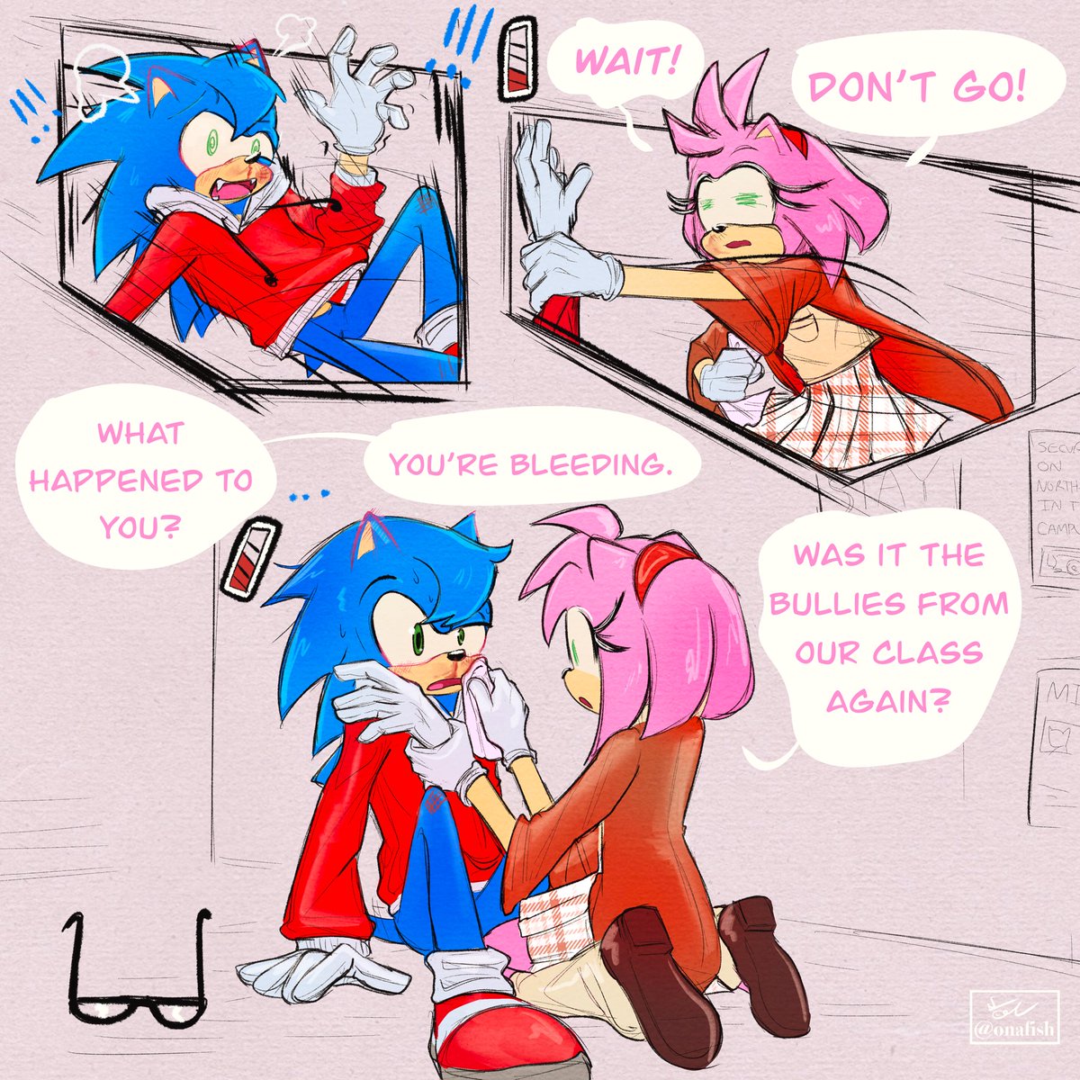 onafish's tweet image. Overwhelmed (4/6) #amyrose #SonicTheHedgehog #ShadowTheHedgehog #sonamy #shadamy #NickyParlouzer
