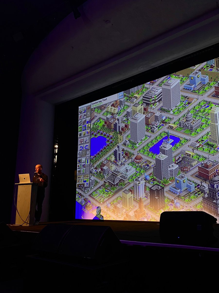 simulation sessions with <a href="/delta_ark/">delta_ark (they/them) (e/👻)</a>

great talk by <a href="/cgingold/">Chaim Gingold</a> on the history of SimCity, Maxis, and artificial life