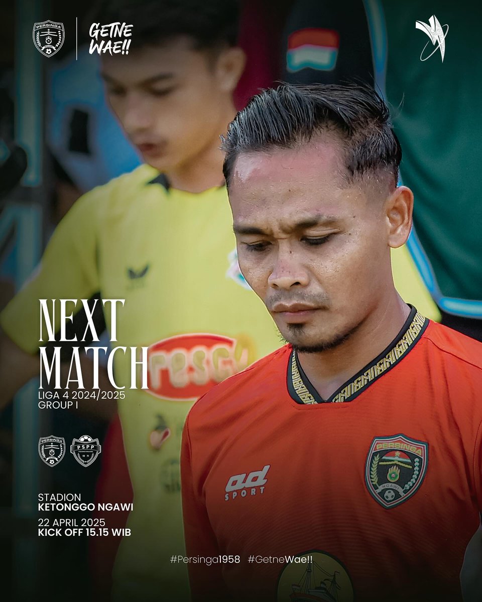 Today 22/04/2025
Liga 4 Nasional Grup I
Persinga Ngawi VS PSPP Padang Panjang
KickOff : 15.15 WIB
📍Std. Ketonggo Ngawi
Link Live Streaming 
⬇️⬇️⬇️
youtube.com/live/m4DTF04BD…