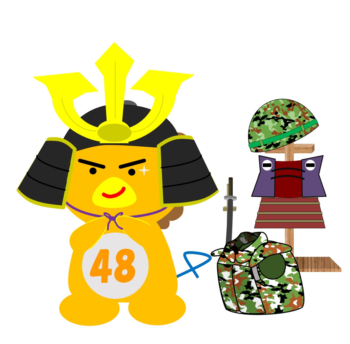 今日は #こどもの日 🐝
よんぱっちーは子供たちの強く健やかな成長を願っています🐝

#端午の節句
#鎧