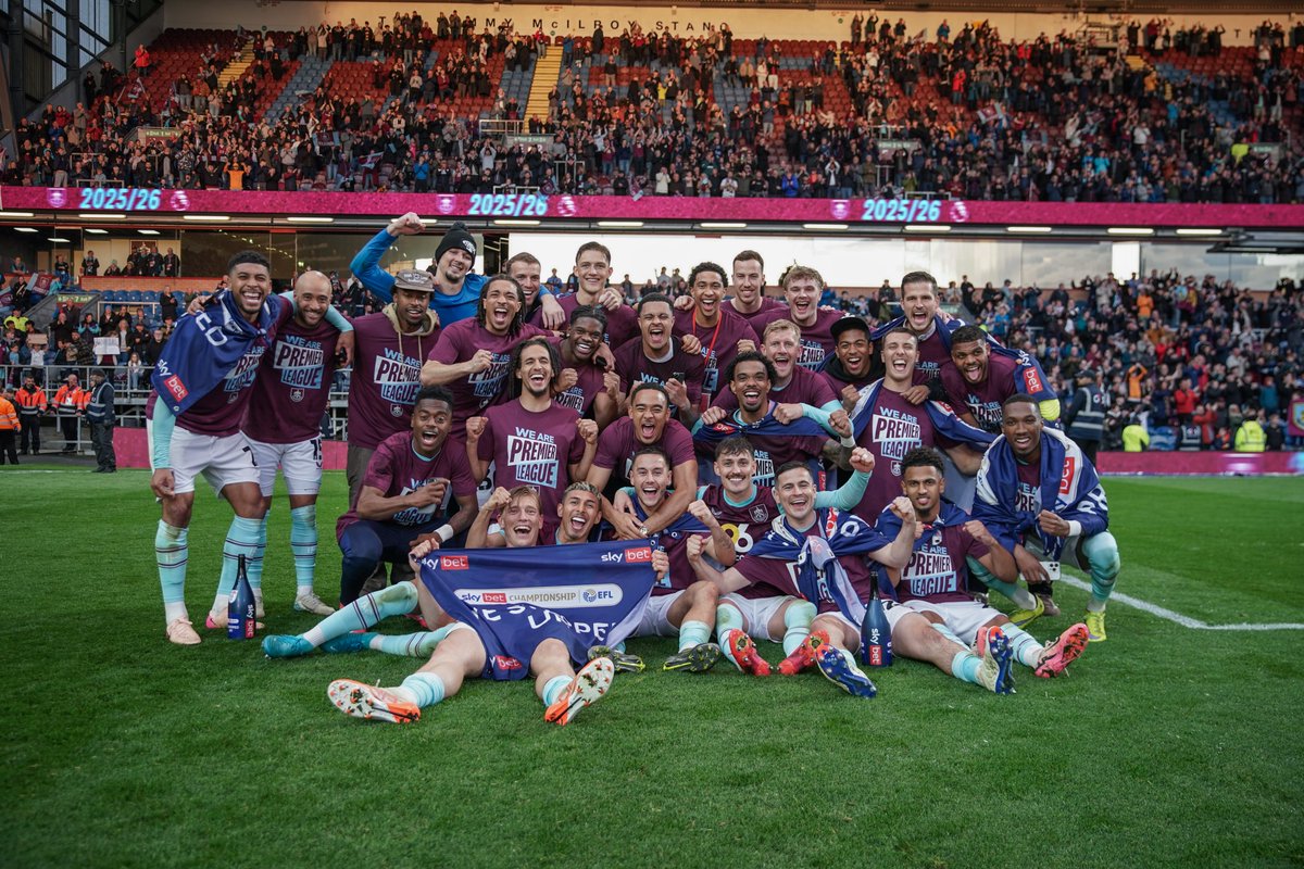 BurnleyOfficial's tweet photo. Waking up as Premier League Clarets 😁 https://t.co/CPJl7ykkjT
