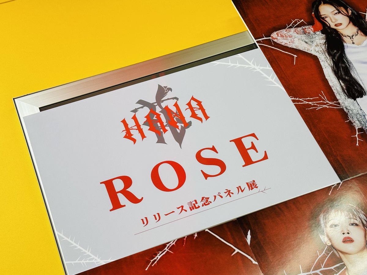 HANA】 ⋆⸜ 発売記念CP ⸝⋆ 🌹パネル展 🌹コメントカード掲出