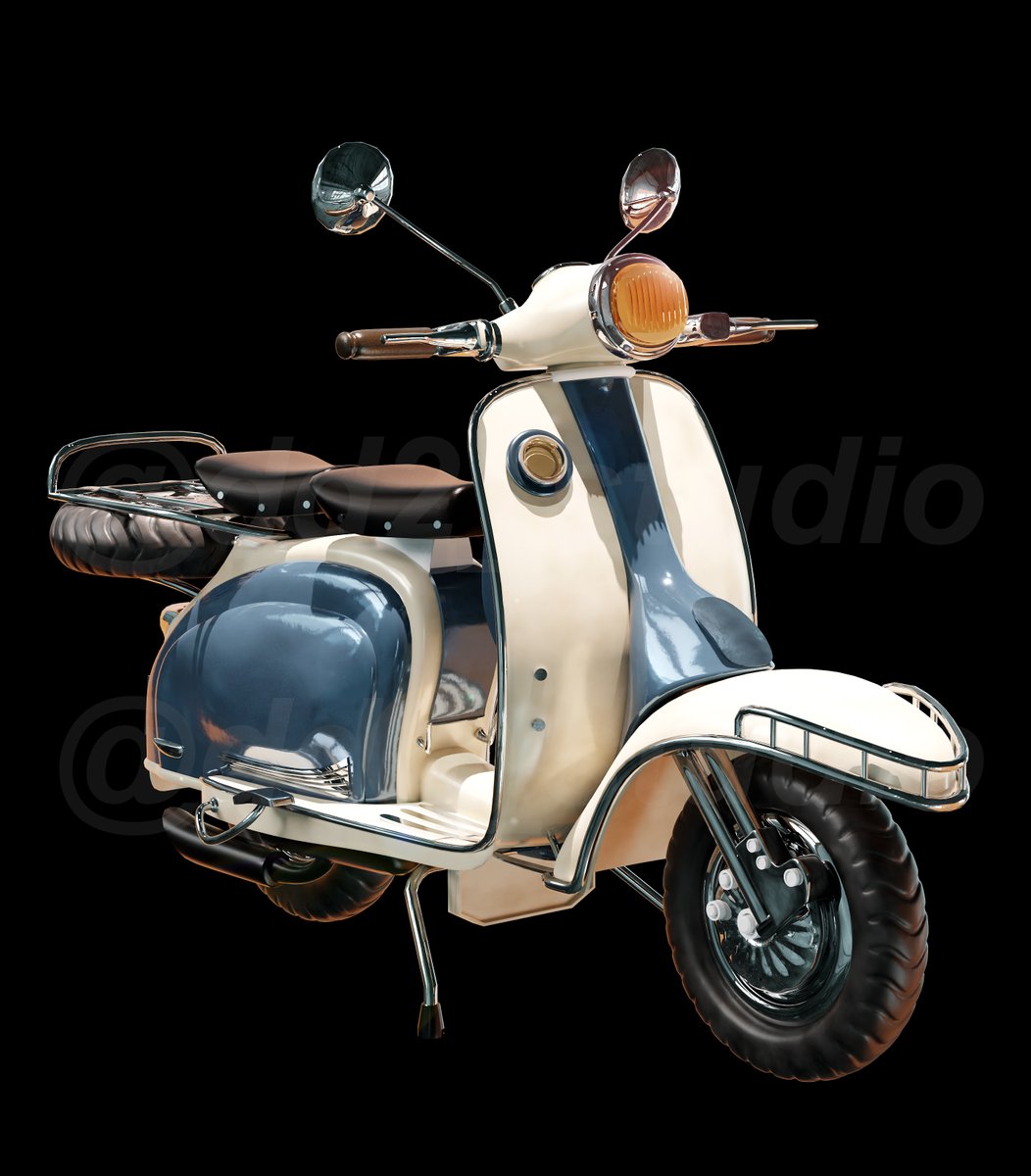 스쿠터 작업 완성~

스케치업으로 불러오면 어떻게 될 지 모르겠지만
블렌더에서 렌더링을 돌려봤습니다.

블렌더로 처음부터 뭘 만들어 본 건 처음 같은데
이제 자동차를 도전해봅니다 :)

#webtoon #sketchup #3dmodeling #artwork