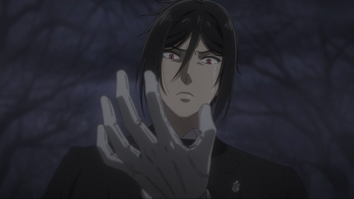 ᅟ
 กำลังร้องไห้ ... ?

 กระผมเนี่ยนะ .... ปีศาจอย่างกระผมน่ะหรือ — ?

 เป็นไปไม่ได้ — ปีศาจไม่มีความรู้สึกที่จะทำให้ของแบบนี้ไหลออกมาหรอก, ถ้าอย่างงั้น นี่มันอะไรล่ะ ?
ᅟ