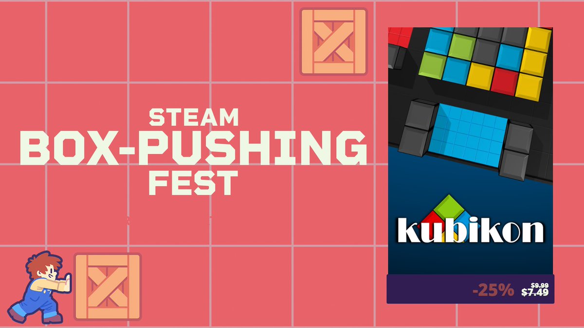 Kubikon 3D is rolling into <a href="/Steam/">Steam</a>’s Box Pushing Fest — and to celebrate, the game is 25% off for a limited time!

If you’re into sliding blocks, solving tricky puzzles, and colorful low-poly vibes, now’s the perfect time to hop in.

#boxpushingfest #sokoban #indiegames