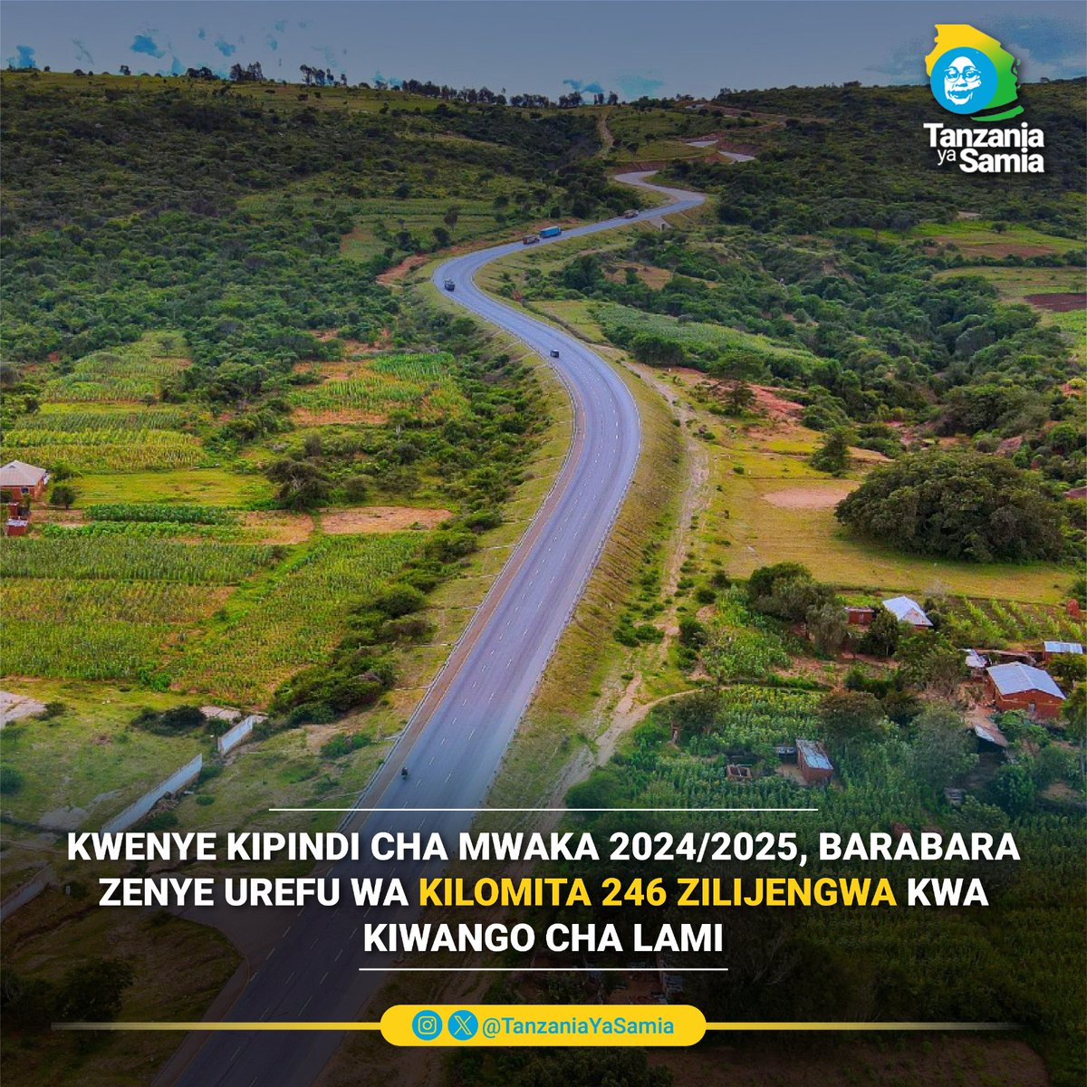 𝗡𝗰𝗵𝗶 𝗶𝗻𝗮𝘂𝗻𝗴𝗮𝗻𝗶𝘀𝗵𝘄𝗮 𝘃𝘆𝗲𝗺𝗮 𝗸𝘄𝗮 𝗺𝗶𝘂𝗻𝗱𝗼𝗺𝗯𝗶𝗻𝘂 𝘆𝗮 𝗯𝗮𝗿𝗮𝗯𝗮𝗿𝗮 𝘇𝗮 𝗹𝗮𝗺𝗶 𝗶𝗹𝗶 𝗸𝘂𝗿𝗮𝗵𝗶𝘀𝗶𝘀𝗵𝗮 𝘀𝗵𝘂𝗴𝗵𝘂𝗹𝗶 𝘇𝗮 𝗸𝗶𝘂𝗰𝗵𝘂𝗺𝗶.

#TanzaniaYaSamia
#KaziNaUtuTunasongambele