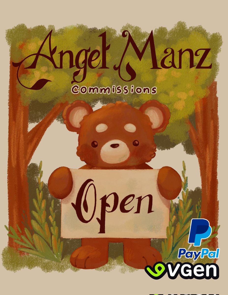 Commissions Open 🐻🌿
I invite you to check my carrd or my vgen for more information. Also sharing helps me a lot!
#VGenOpen