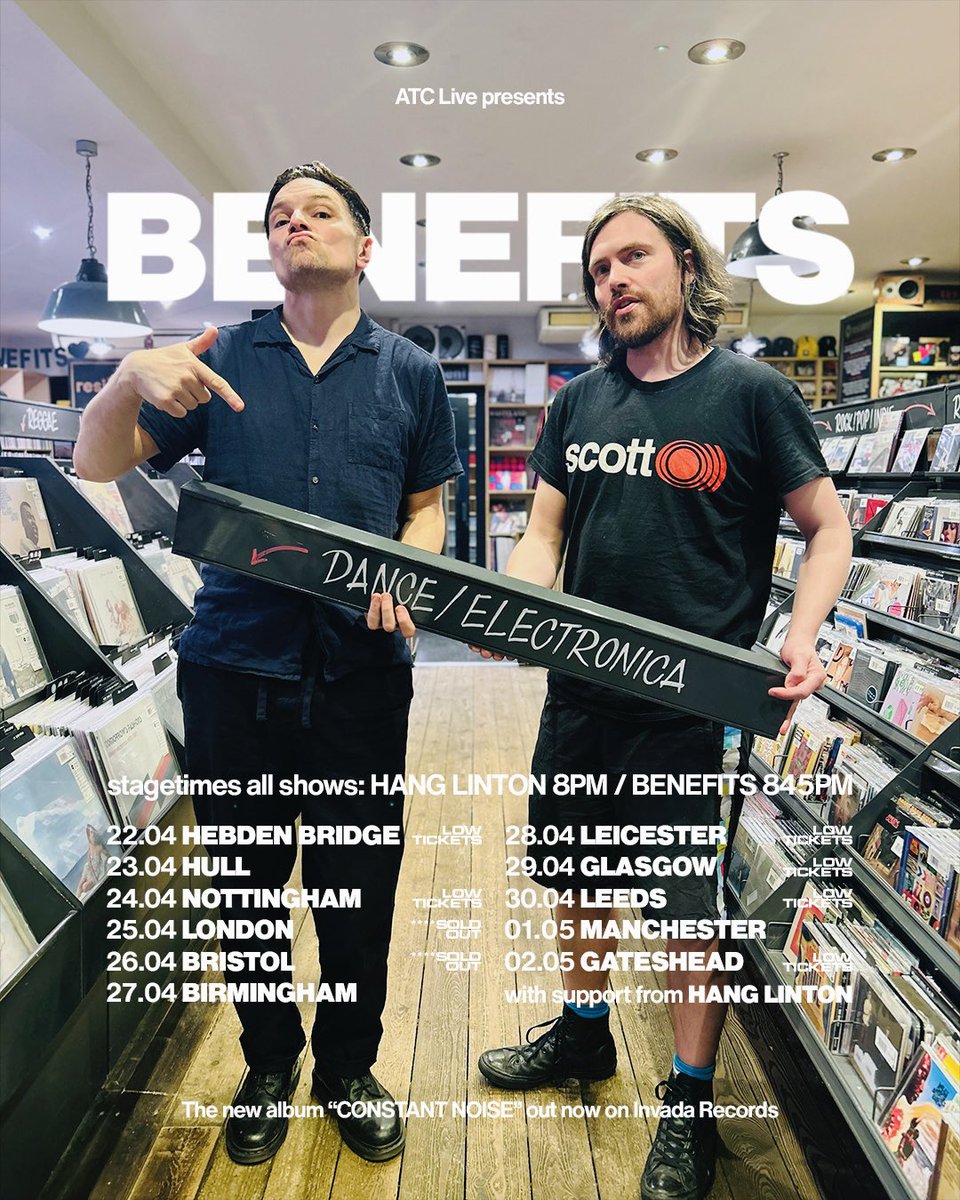 Benefits (@benefitstheband) on Twitter photo Our UK tour starts today!! Hebden Bridge tonight at the legendary <a href="/thetradesclub/">The Trades Club</a>, Hull Wednesday <a href="/socialhumberst/">Social</a>, Nottingham Thursday <a href="/bodeganotts/">The Bodega</a>.
<a href="/hang_linton/">𝐇𝐀𝐍𝐆 𝘭𝘪𝘯𝘵𝘰𝘯</a> 8PM / us 845PM Our UK tour starts today!! Hebden Bridge tonight at the legendary <a href="/thetradesclub/">The Trades Club</a>, Hull Wednesday <a href="/socialhumberst/">Social</a>, Nottingham Thursday <a href="/bodeganotts/">The Bodega</a>.
<a href="/hang_linton/">𝐇𝐀𝐍𝐆 𝘭𝘪𝘯𝘵𝘰𝘯</a> 8PM / us 845PM