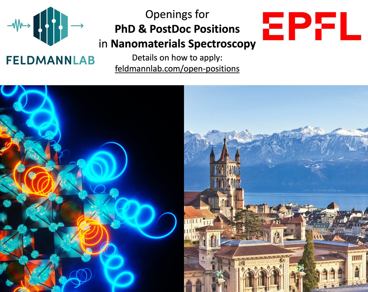 Sascha Feldmann (@sascha_feldmann) on Twitter photo ๐๐ ๐๐๐ #๐๐๐๐๐๐ on the ๐๐๐ & ๐๐๐๐๐๐๐ level!
If you are interested in #spectroscopy & #materials science for spin-/optoelectronics, please consider joining our team. Details on the positions and how to apply:
feldmannlab.com/open-positions
Please share!๐ <a href="/EPFL_en/">EPFL</a> ๐๐ ๐๐๐ #๐๐๐๐๐๐ on the ๐๐๐ & ๐๐๐๐๐๐๐ level!
If you are interested in #spectroscopy & #materials science for spin-/optoelectronics, please consider joining our team. Details on the positions and how to apply:
feldmannlab.com/open-positions
Please share!๐ <a href="/EPFL_en/">EPFL</a>
