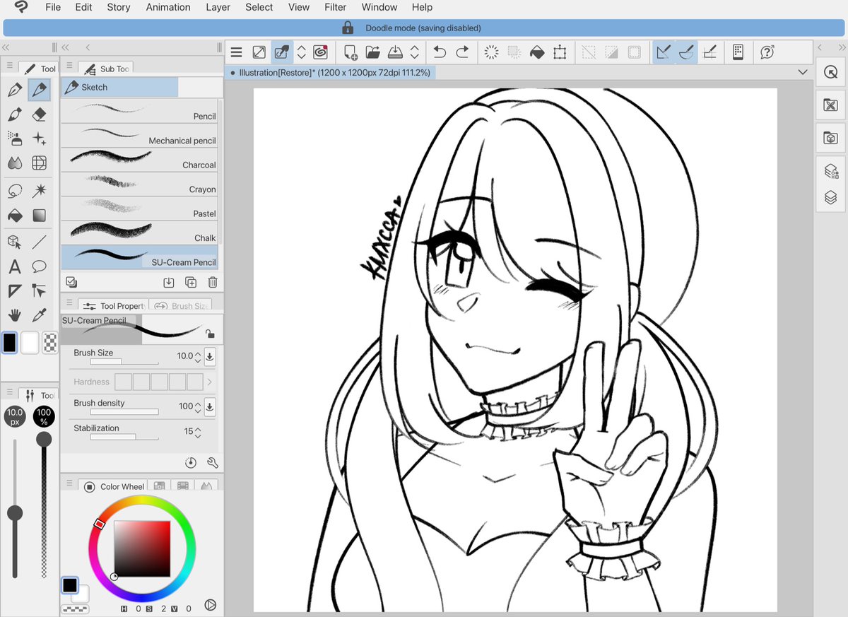 I think I’m getting hang with Clip Studio Paint hehe

Tho I don’t know if I should waste my money on this app lol