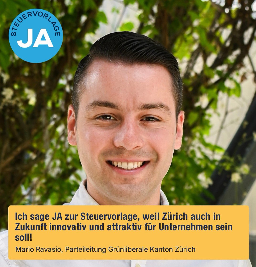 Ich sage am 18. Mai JA zur #Steuervorlage, weil #Zürich auch in #Zukunft innovativ und attraktiv für #Unternehmen sein soll!
Durch die Senkung der #Gewinnsteuer wird Zürich wieder wettbewerbsfähig und gewinnt langfristig Firmenansiedlungen und #Steuereinnahmen zurück!