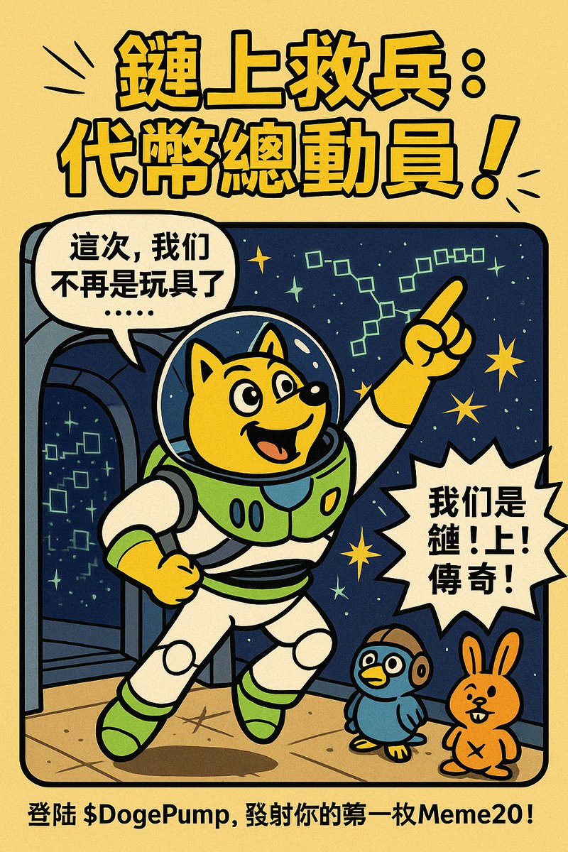 🚀链！上！玩具变英雄——$DPP 再创 MEME 巅峰！

还记得 2000 年代的《玩具总动员》吗？
那句「To infinity and beyond!」如今已变成狗狗币链上的真实场景。

$DPP 正在 DogePump 平台以 Meme20 标准，从「玩具」变成链上真正的 传奇资产——
✔️ 无智能合约
✔️ 无增发权限
✔️ 真正纯链上
✔️ 链上最公平的