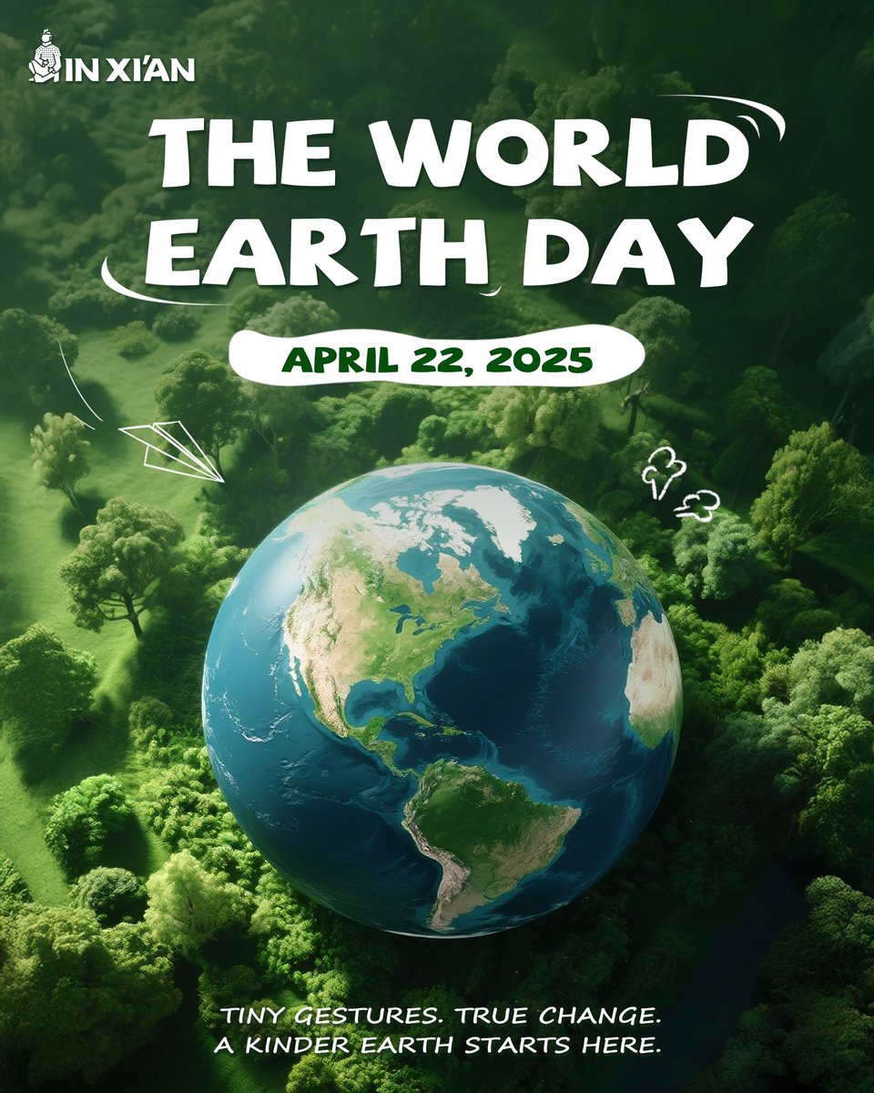 This Earth Day, let’s protect our home.
Walking instead of driving. 🚶‍♀️
Reusing instead of tossing. ♻️ 
Noticing instead of ignoring. 👀
 Small things, every day. That’s how change begins. 🌱✨
#earthday #worldearthday #sustainability #greenliving #inxian