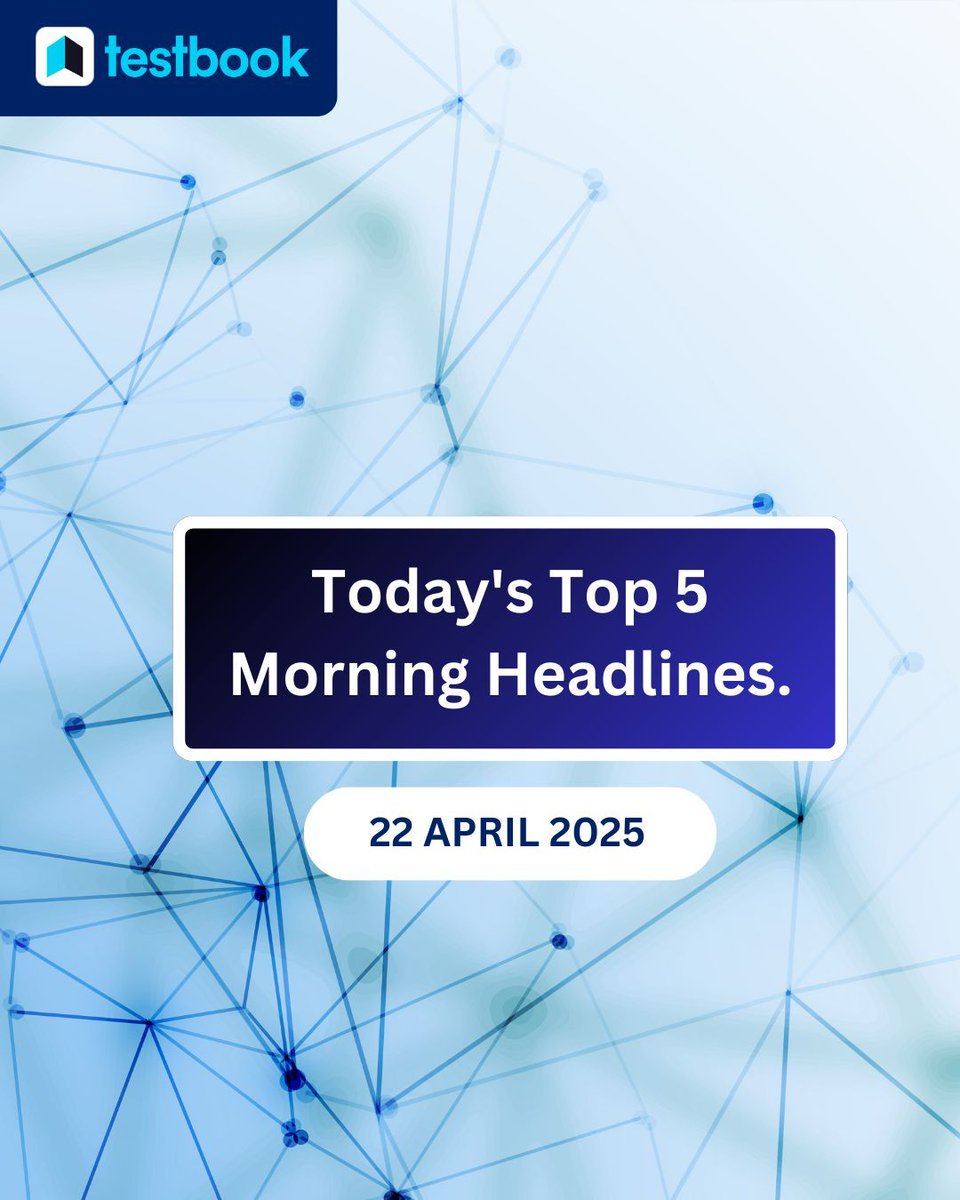 Testbook_CA's tweet photo. Top 5 Morning Headlines of the Day – Must-Know for Government Exam Aspirants!
.
.
.
.
.
.
.
.

#knowledge #newsupdate #Currentaffairs #Knowlege&amp;facts #2025 #ISRO #SpaDeXMission #Buddhist 
[Govt. exams, 2025, Knowledge&amp;facts, Testbook, Currentaffairs] https://t.co/jy6tWLhAgI