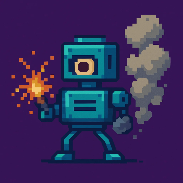 ConfusedRobotss's tweet photo. Confused Robot #44 switching dimensions from ASCII to 8bit pixel art, but still broken. Get it here:
https://t.co/D76jBwSE8v https://t.co/m5XLavAfI9