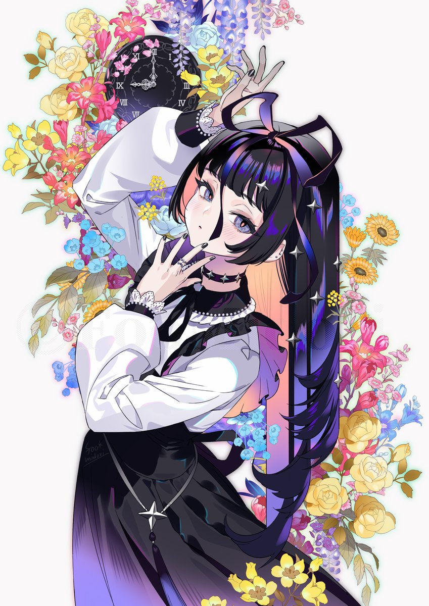 「散るために咲く 」|碧 風羽 Foo Midoriのイラスト
