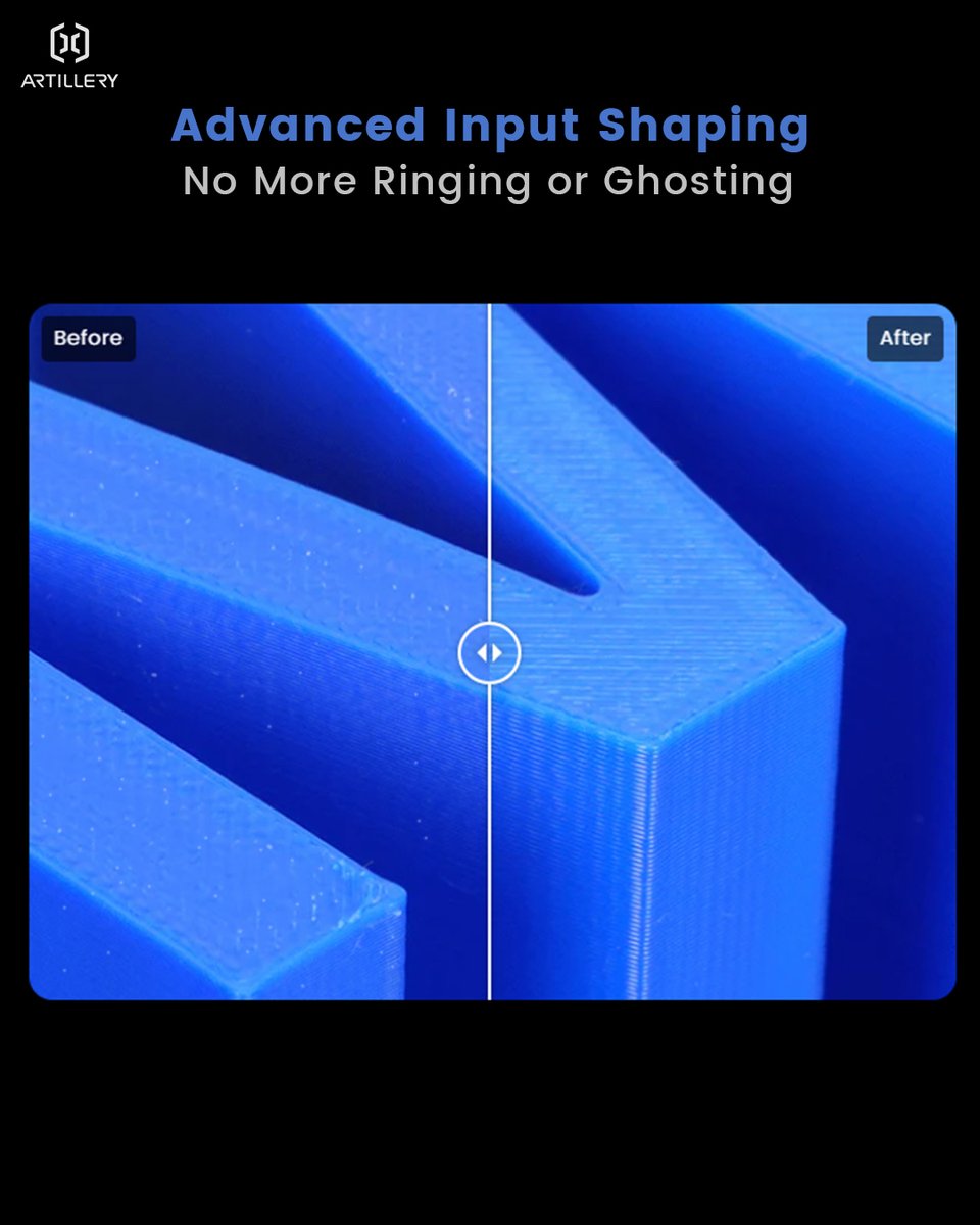 3DArtillery's tweet photo. M1 Pro comes equipped with Fully Automatic Calibration and Advanced Input Shaping, so every print starts perfectly and ends flawlessly—no more ringing, ghosting, or manual tweaking.
🔍 Learn more: https://t.co/CfpYj3V5n8
#ArtilleryM1Pro #M1Pro #3DPrinting #InputShaping https://t.co/LfZY9IFsjS