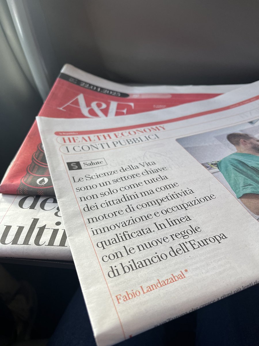 Oggi in edicola su Repubblica – Affari &amp; Finanza, a firma del nostro AD Fabio Landazabal, una prospettiva sul nostro settore. L’invito è a considerare le tecnologie sanitarie con un nuovo triplice sguardo: competitività, investimento e sicurezza strategica del Paese.