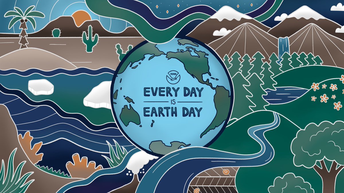 Hoy es el Día de la Tierra. Un buen momento para pensar un mundo mejor para todos. 
La imagen es de <a href="/NOAAClimate/">NOAA Climate.gov</a>