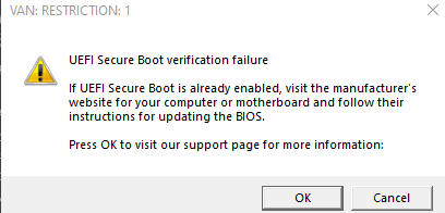 Guys please i was playing ,i finished playing and slept then woke up to this. I did a new windows updated bios, checked for everything that should be ticked and enabled and i still get the same error please help