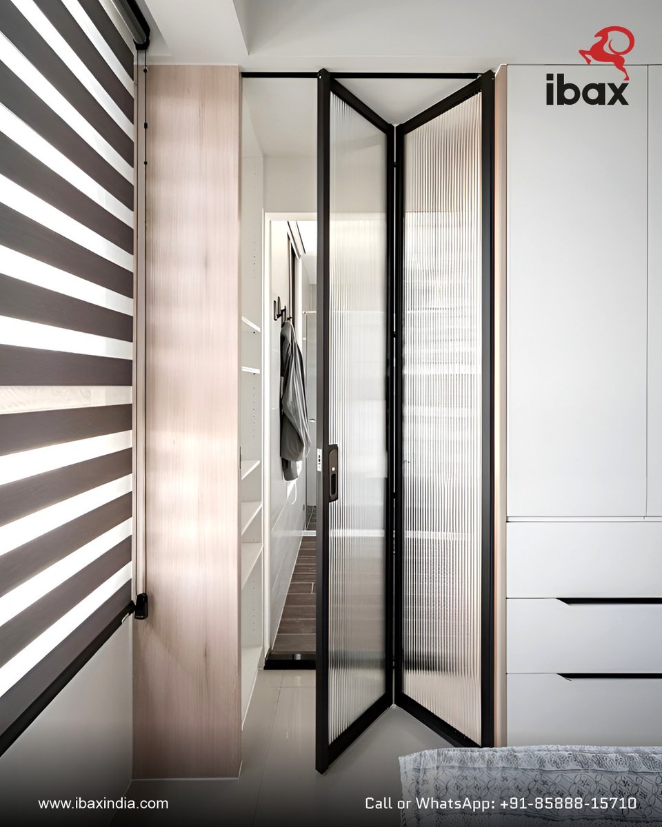 ibaxindia's tweet image. Create adaptable interiors with our Sliding &amp;amp; Folding Partitions — the smart way to divide, define, and design your space without compromise.
Open up to elegance, close in on versatility.
.
.
.
.
#SlidingPartition #FoldingPartition #SpaceSmart #ModernInteriorDesign