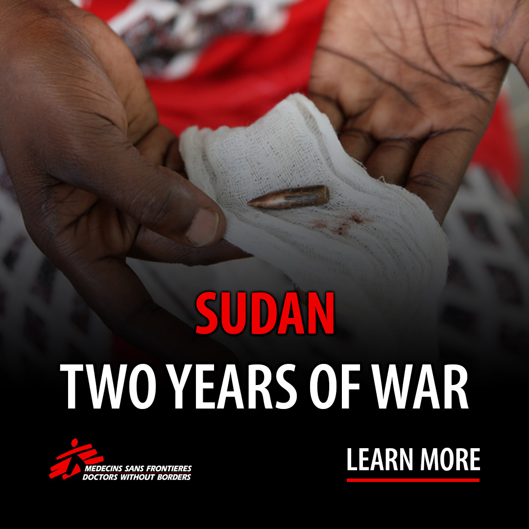 Two years since the conflict escalated in Sudan, people are still experiencing extreme violence and forced displacements. 

msfa.me/4lI3UM4