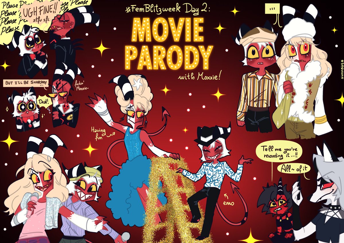 sunnsuto's tweet image. #femblitzweek Day 2: Movie Parody

~We&apos;re all in this together~ 🎤