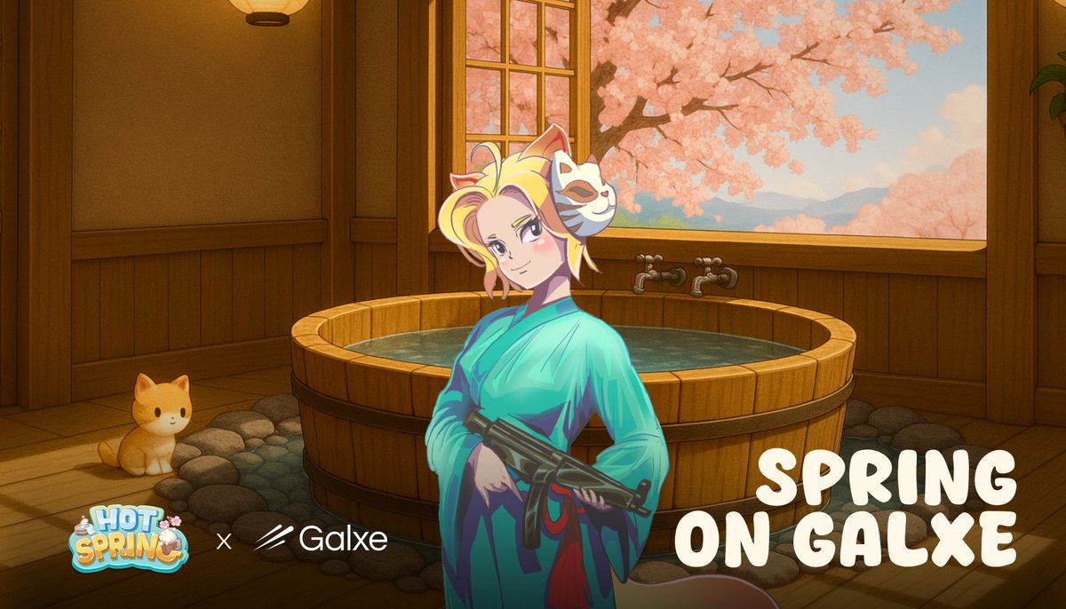 Hot Spring 🍺 Truly On-chain Games (@hotspring_hq) on Twitter photo 🌸 The 1st onboarding campaign | <a href="/hotspring_HQ/">Hot Spring 🍺 Truly On-chain Games</a> x <a href="/Galxe/">Galxe</a> Genesis
Ready to dive into our first-ever Onsen adventure and soak up exclusive rewards?
Spring on Galxe 👉 app.galxe.com/quest/FrAgJcRH…
❀ Easy-peasy quests → Score points → Redeem epic on-chain rewards ❀
More below 👇 🌸 The 1st onboarding campaign | <a href="/hotspring_HQ/">Hot Spring 🍺 Truly On-chain Games</a> x <a href="/Galxe/">Galxe</a> Genesis
Ready to dive into our first-ever Onsen adventure and soak up exclusive rewards?
Spring on Galxe 👉 app.galxe.com/quest/FrAgJcRH…
❀ Easy-peasy quests → Score points → Redeem epic on-chain rewards ❀
More below 👇