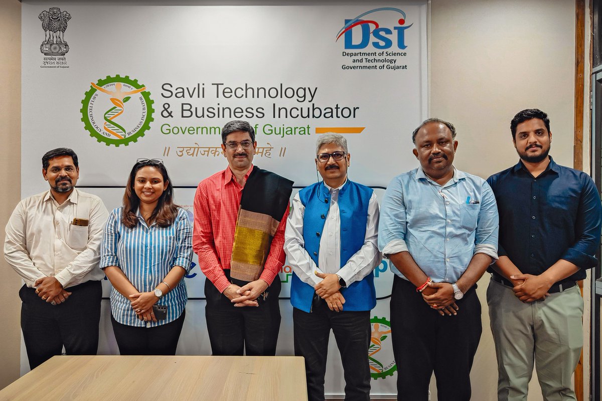 Savli Technology & Business Incubator (@stbi_dstgog) on Twitter photo It was pleasure hosting Dr. S. Balasubramanya, General Manager, ABLEIndia! <a href="/balu_sbc/">Dr. Balasubramanya S.</a>
He shared sharp insights on India's bioeconomy landscape and engaged in an enriching
discussion with our startups & incubatees.
Inspiration, innovation, and ideas in full swing!
#Bioeconomy It was pleasure hosting Dr. S. Balasubramanya, General Manager, ABLEIndia! <a href="/balu_sbc/">Dr. Balasubramanya S.</a>
He shared sharp insights on India's bioeconomy landscape and engaged in an enriching
discussion with our startups & incubatees.
Inspiration, innovation, and ideas in full swing!
#Bioeconomy