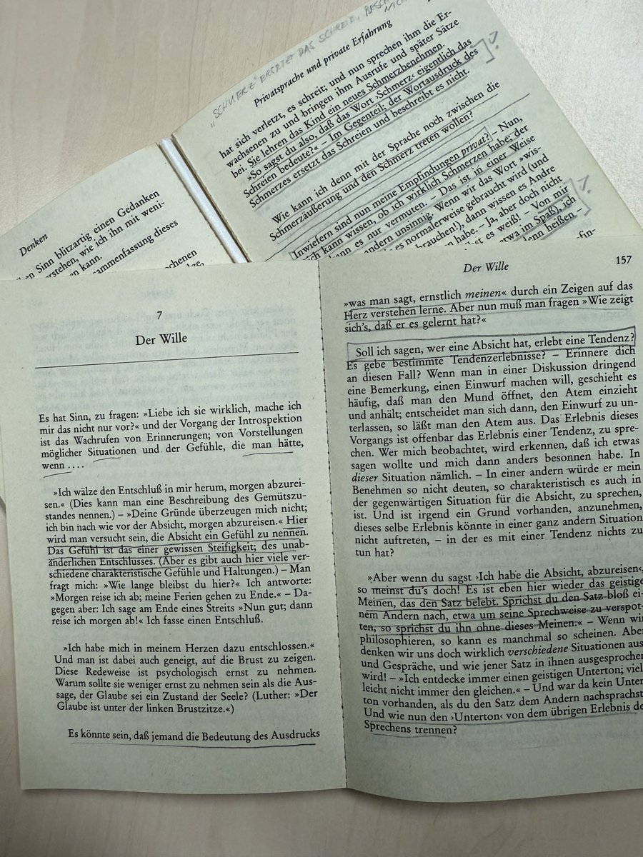 Das Sommersemester beginnt. 
Die Vorbereitungen sind nicht spurlos an der »Summa theologiae« vorbeigegangen. Und auch Wittgenstein fällt schon auseinander.