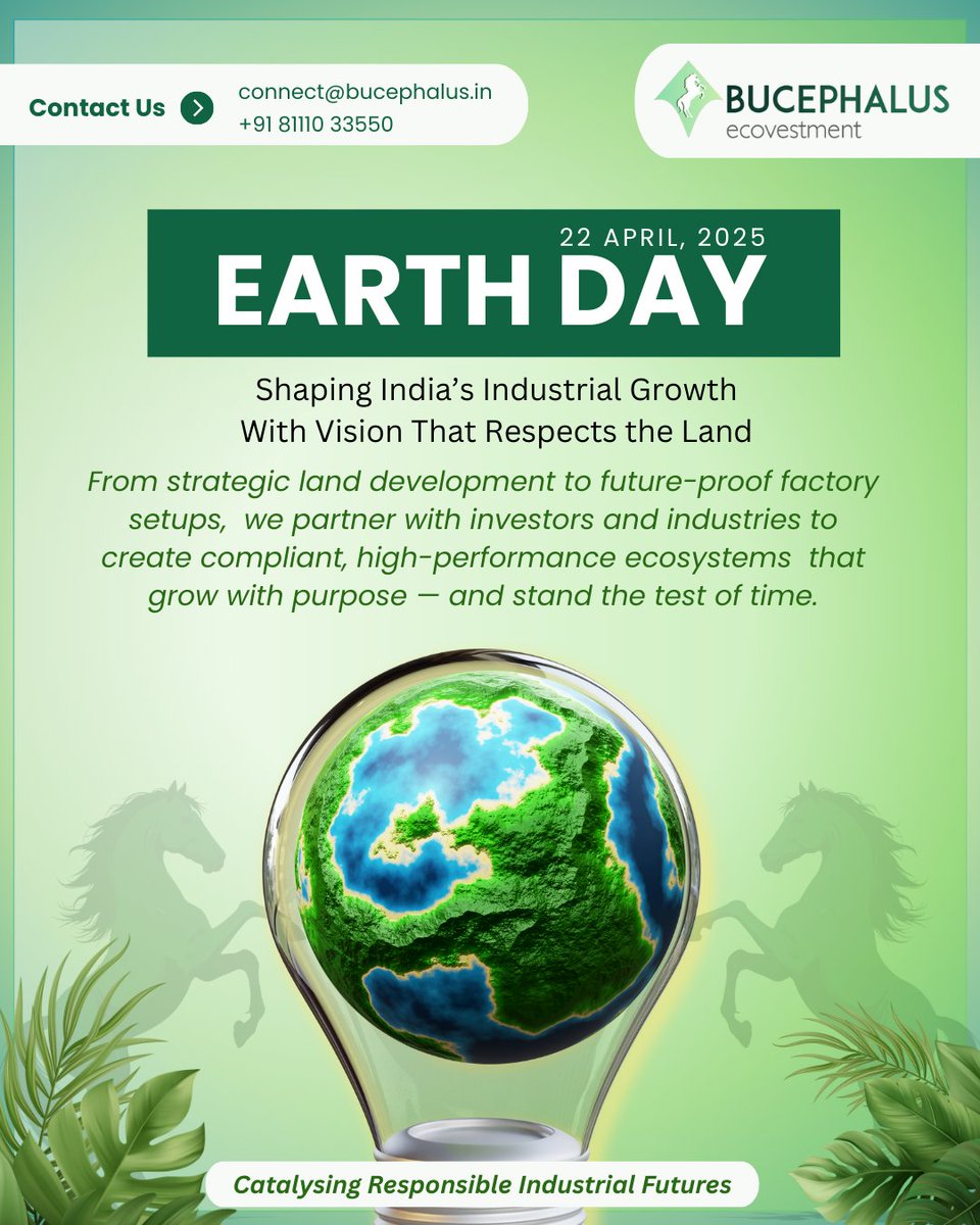 Bucephalus_Eco's tweet image. 🌍 Earth Day 2025
Progress isn’t meaningful unless it respects the ground it stands on.
#EarthDay2025 #IndustrialGrowth #GreenfieldDevelopment #BucephalusEcovestment #SouthIndiaIndustries #ResponsibleInvestment #IndustrialAdvisory #Compliance #ProjectExecution #SustainableIndus