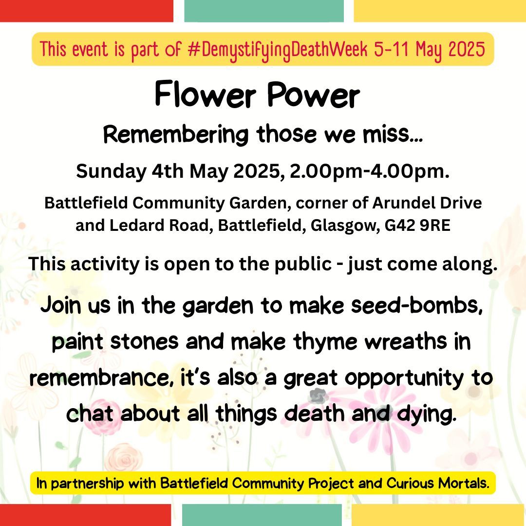 NHSGGC - Planning Your Care (@nhsggc_fcp) on Twitter photo We want everyone to come together and share stories and memories of the people we miss, so bring along your mum, dad, gran, grandpa, aunts and uncles – everyone is welcome!
@nhsggc <a href="/NHSGGC/">NHS Greater Glasgow and Clyde</a>Carers <a href="/LifeDeathGrief/">GoodLifeDeathGrief</a> <a href="/finns_place/">Finn’s Place</a>
For more information 👉 goodlifedeathgrief.org.uk/blogs/demystif… We want everyone to come together and share stories and memories of the people we miss, so bring along your mum, dad, gran, grandpa, aunts and uncles – everyone is welcome!
@nhsggc <a href="/NHSGGC/">NHS Greater Glasgow and Clyde</a>Carers <a href="/LifeDeathGrief/">GoodLifeDeathGrief</a> <a href="/finns_place/">Finn’s Place</a>
For more information 👉 goodlifedeathgrief.org.uk/blogs/demystif…