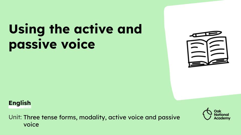 💡 Resource spotlight - a daily pick of new resources to help you in the classroom! 

Explore resources to help you plan a KS2 Year 6 English lesson about using the active and passive voice: oaknat.uk/4ly8ign