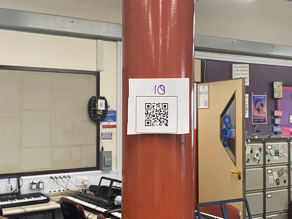 Higher music were busy putting their revision to the test in yesterdays QR code Scavenger Hunt <a href="/LochgellyHS/">Lochgelly High School</a> they listened to examples of concepts and wrote down their answers #lhsmusicdept #revision