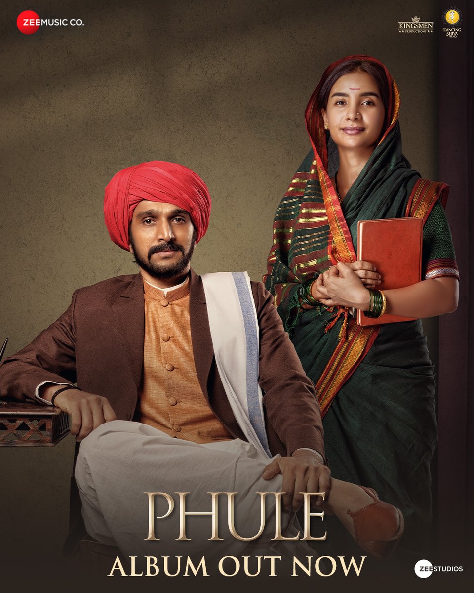 Zee Music Company (@zeemusiccompany) on Twitter photo A soundtrack of strength, change, and vision.
Phule Album – Out Now.
youtu.be/B1yvcKmtl4M?si…
<a href="/pratikg80/">Pratik Gandhi</a> @patralekhaa9 <a href="/ananthmahadevan/">ANANTH N MAHADEVAN</a>
<a href="/riteshkudecha/">ritesh kudecha</a> <a href="/anuyachauhan/">anuya chauhan kudecha</a> #jagdishpatel
<a href="/ChokshiPranay/">chokshi Pranay</a> #suniljaincult <a href="/KrantiShaanbhag/">Kranti Shanbhag</a> #KalapiShah #DrRajKhaware @zeestudiosofficial A soundtrack of strength, change, and vision.
Phule Album – Out Now.
youtu.be/B1yvcKmtl4M?si…
<a href="/pratikg80/">Pratik Gandhi</a> @patralekhaa9 <a href="/ananthmahadevan/">ANANTH N MAHADEVAN</a>
<a href="/riteshkudecha/">ritesh kudecha</a> <a href="/anuyachauhan/">anuya chauhan kudecha</a> #jagdishpatel
<a href="/ChokshiPranay/">chokshi Pranay</a> #suniljaincult <a href="/KrantiShaanbhag/">Kranti Shanbhag</a> #KalapiShah #DrRajKhaware @zeestudiosofficial