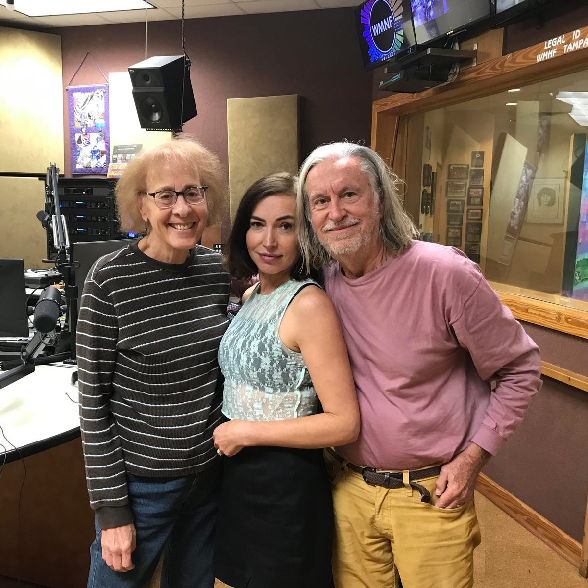 Me, Ronny, and Marcie Finkelstein at WMNF 😍
