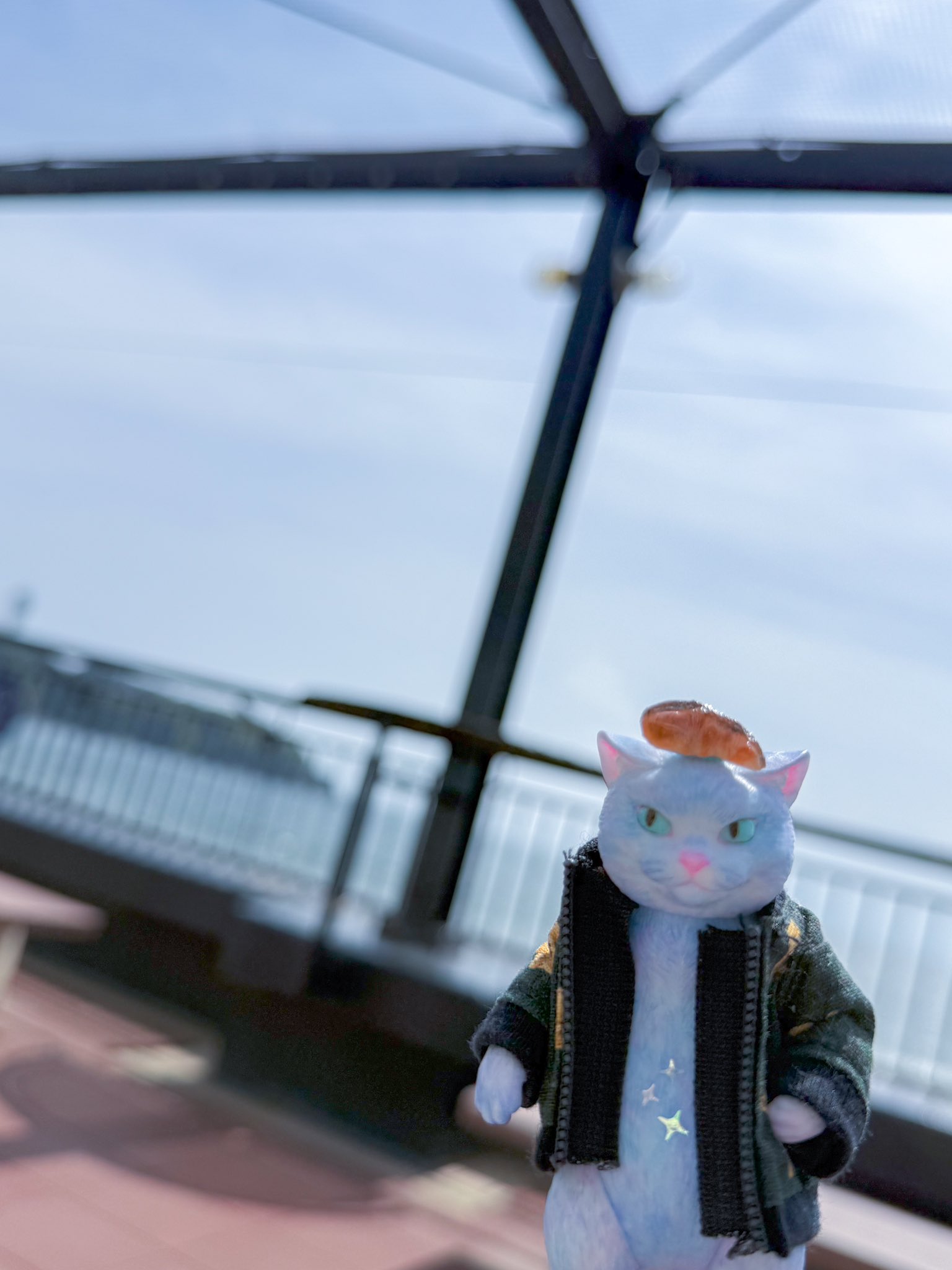 つる927】ユニコーンストーンの立ちねこちゃん形オルゴ☆他3点