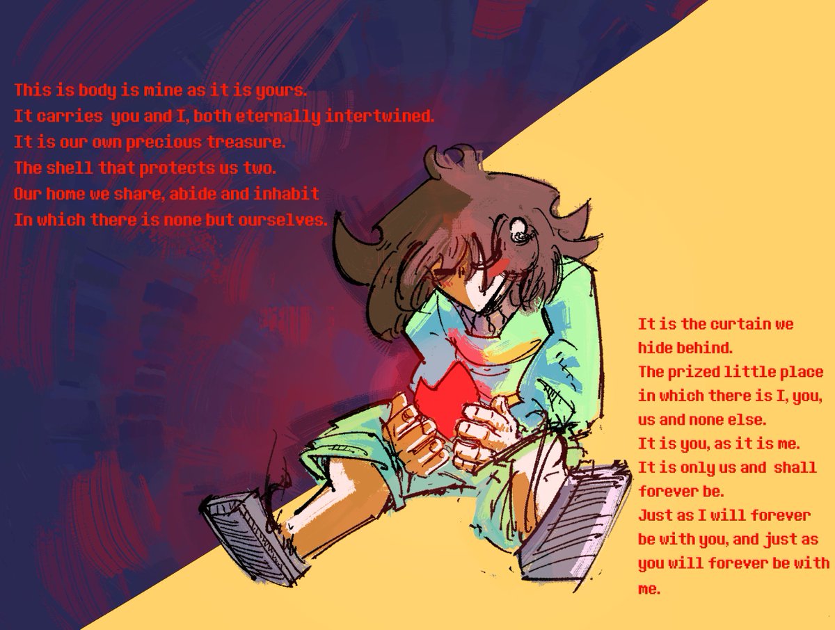 Shared body  #charisk #undertale