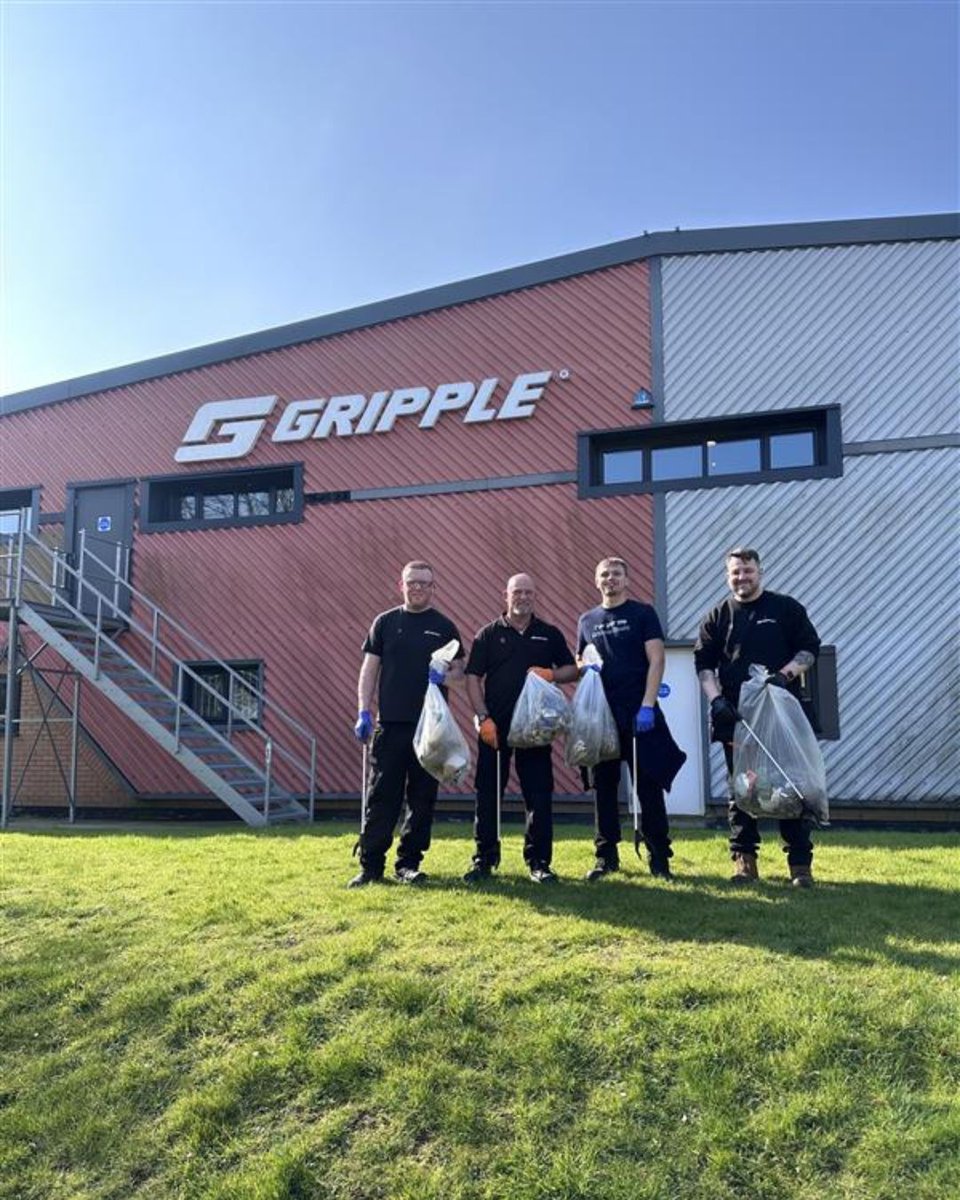 Grippleltd's tweet image. To mark this year’s #GreatBritishSpringClean by @KeepBritainTidy, we pledged to collect 70 bags of litter… but thanks to the incredible efforts of our team, we went above and beyond – collecting a whopping 91 bags! 💪

A huge thank you to everyone who got involved! 🌎

#EarthDay