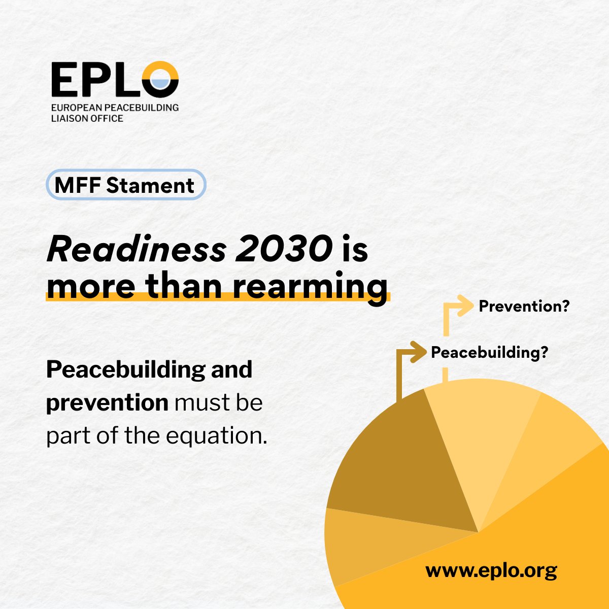 As the EU boosts investment in security and defence, it must not lose sight of the need to invest in peace.
Peacebuilding and conflict prevention are essential to lasting resilience.
🤝 Read our vision for a balanced #MFF: eplo.org/mff-statement/