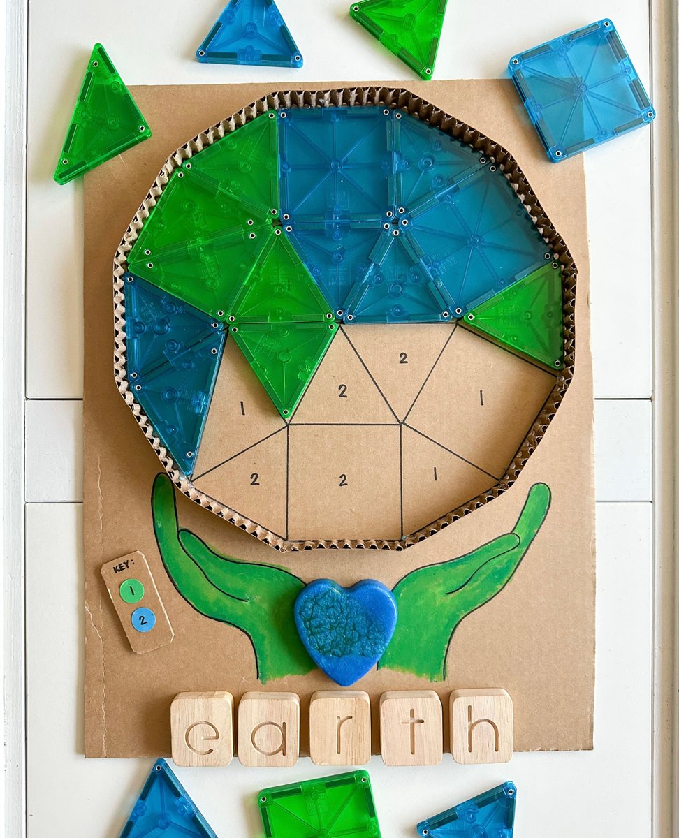 Happy Earth Day. 💚 Let's learn &amp; play! MAGNA-TILES sets offer fun, hands-on ways for kids to explore and understand the world around them. Our products are built to last for years of discovery. 

#MAGNATILES #magnetictiles #EarthDay #kidstoys