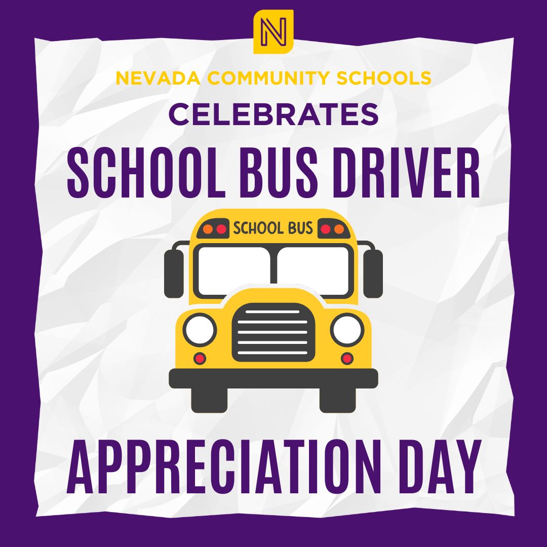 Today, we celebrate School Bus Appreciation Day, a day dedicated to recognizing and thanking the incredible individuals who ensure our students travel safely to and from school every day. 
👏 A massive round of applause for our amazing bus drivers! 👏  
#NevadaCubPride