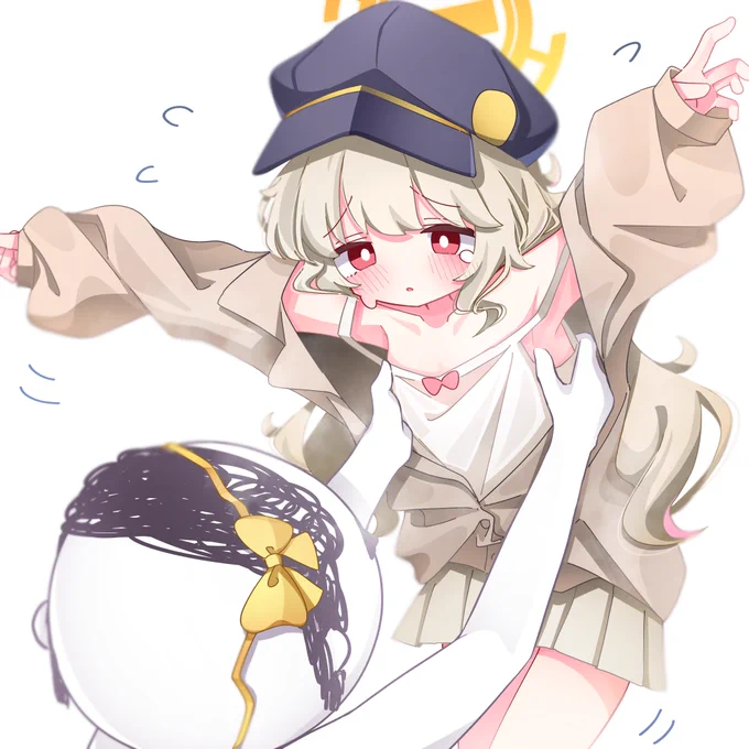 アオバちゃんかわいいね。もちあげたい。 #ブルアカ 