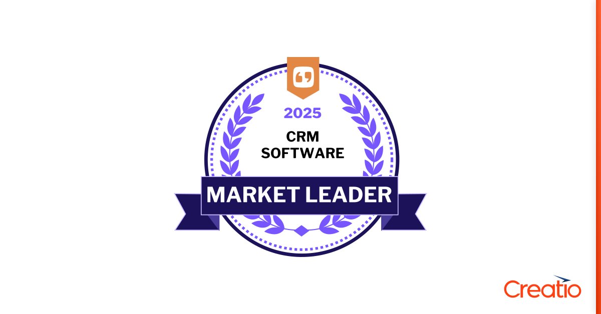 Creatio (@creatio_global) on Twitter photo Creatio was named a Market Leader in the Winter 2025 CRM Software Customer Success Report by <a href="/FeaturedCust/">FeaturedCustomers</a>!
A huge thank you to our customers for your trust and support!
#Creatio #CRM #CustomerSuccess #NoCode #AIAutomation Creatio was named a Market Leader in the Winter 2025 CRM Software Customer Success Report by <a href="/FeaturedCust/">FeaturedCustomers</a>!
A huge thank you to our customers for your trust and support!
#Creatio #CRM #CustomerSuccess #NoCode #AIAutomation