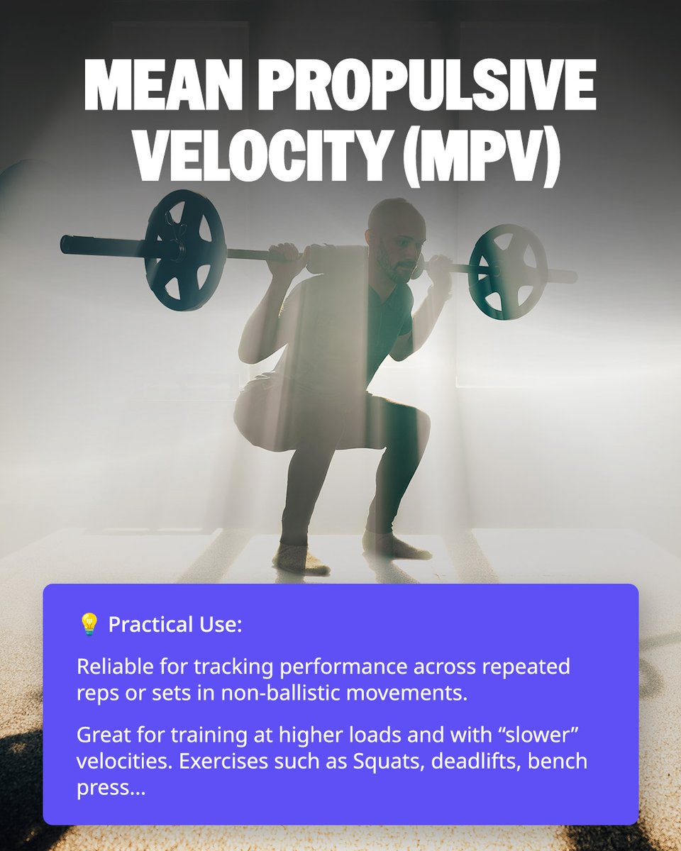 VitruveFit's tweet image. MPV vs. PV: Which One Should You Track? 🤔

Understanding Mean Propulsive Velocity (MPV) vs. Peak Velocity (PV) can take your training to the next level!

Here’s the difference:

#vitruve #vbt #velocitybasedtraining
