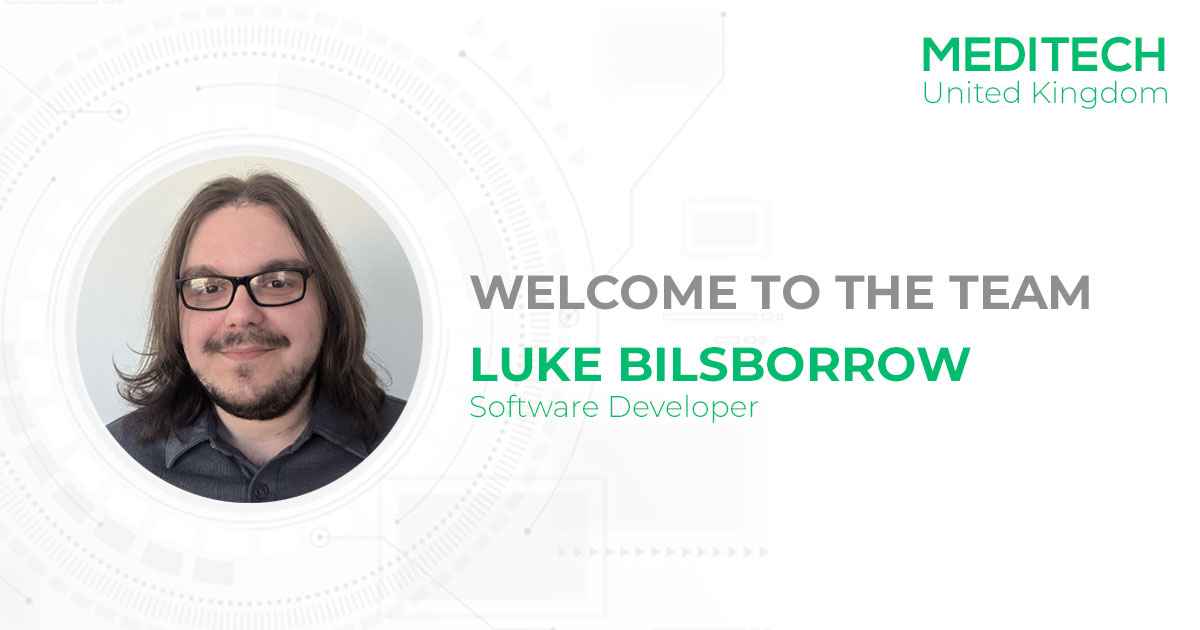 Join us in welcoming Luke Bilsborrow to MEDITECH UK &amp; Ireland as our new Software Developer!

A recent Computer Science grad from UCLan, we’re excited to have him on board.

Good luck in your new role, Luke! 

#WelcomeToTheTeam #MEDITECHcareers