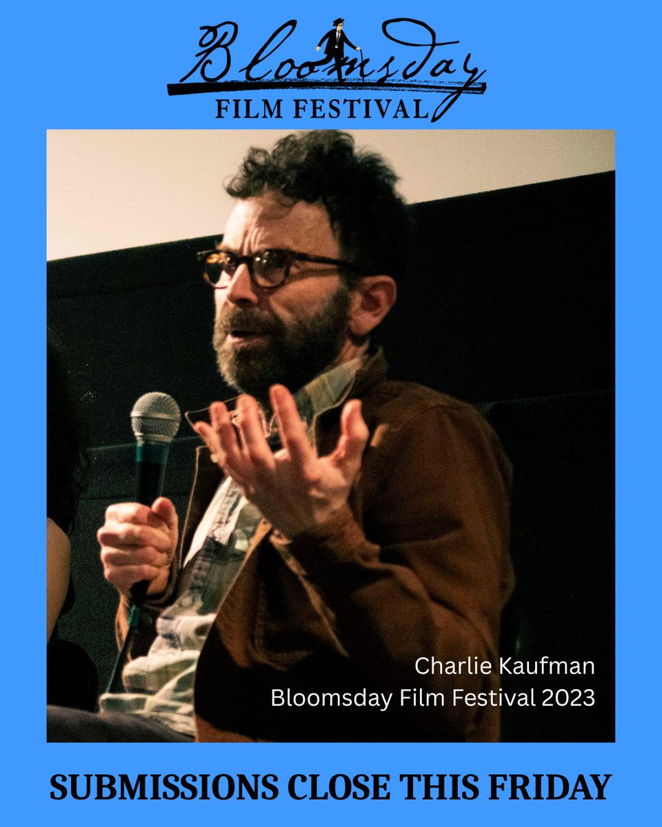 It wasnt a rumour! We did indeed welcome the Oscar winning filmmaker #CharlieKaufman to Dublin in 2023 to present his poetry film 'Jackals &amp;Fireflies' ⭐  

Be part of something special+submit your film before Friday!👇 

filmfreeway.com/BloomsdayFilmF…