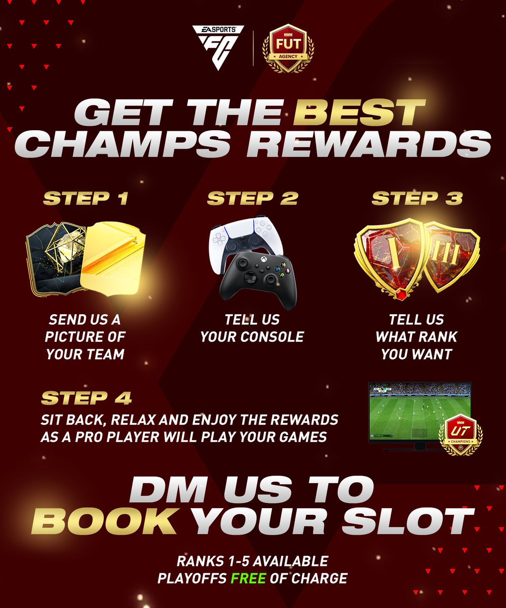 UT AGENCY • EAFC25 SERVICES (@fut_agency) on Twitter photo We are OPEN for TOTS! ⏳✅
Just a quick reminder on how to book with us <a href="/FUT_Agency/">UT AGENCY • EAFC25 SERVICES</a> 🔵🌟
#FC25 #TOTS We are OPEN for TOTS! ⏳✅
Just a quick reminder on how to book with us <a href="/FUT_Agency/">UT AGENCY • EAFC25 SERVICES</a> 🔵🌟
#FC25 #TOTS